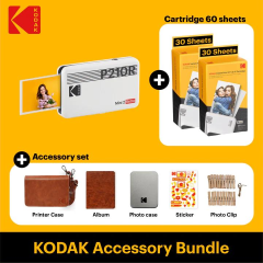 Kodak Mini 2 Retro - Taşınabilir Fotoğraf Yazıcısı + BUNDLE ( Beyaz )