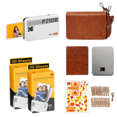 Kodak Mini 2 Retro - Taşınabilir Fotoğraf Yazıcısı + BUNDLE ( Beyaz )