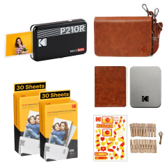 Kodak Mini 2 Retro - Taşınabilir Fotoğraf Yazıcısı + BUNDLE ( Siyah )
