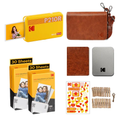Kodak Mini 2 Retro - Taşınabilir Fotoğraf Yazıcısı + BUNDLE ( Sarı )
