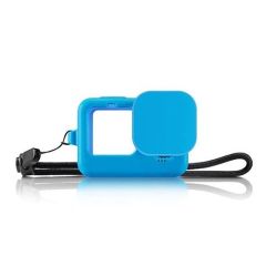 Sanger GO212A Gopro Hero 9 Silikon Kılıf Mavi