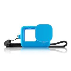 Sanger GO212A Gopro Hero 9 Silikon Kılıf Mavi