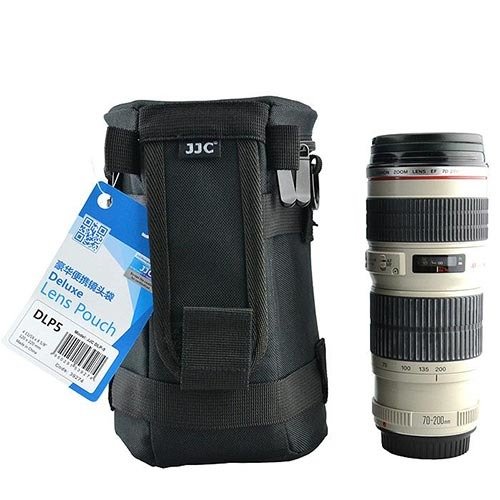 JJC DLP-5 Deluxe Lens Pouch Objektif Çantası (11.8x20.3cm)