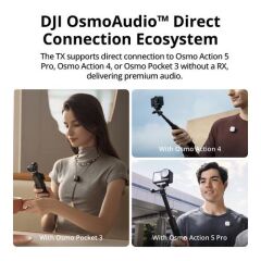 DJI Mic Mini Kompakt Kablosuz Yaka Mikrofonu 2 Kişilik