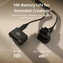 DJI Mic Mini Kompakt Kablosuz Mikrofon Sistemi Kamera ve Akıllı Telefon için (2,4 GHz)