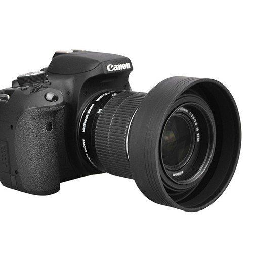 JJC 58mm 3 Kademeli Katlanabilir Silikon Parasoley