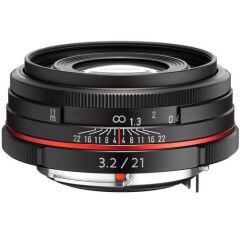 Pentax 21mm f/3.2 AL Limited Lens Siyah