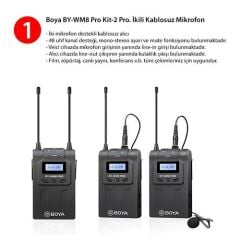 Boya 4'lü Kablosuz Yaka Mikrofonu Seti