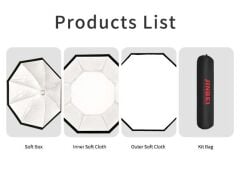 JINBEI KE-150cm Octagonal Hızlı Açılan Softbox
