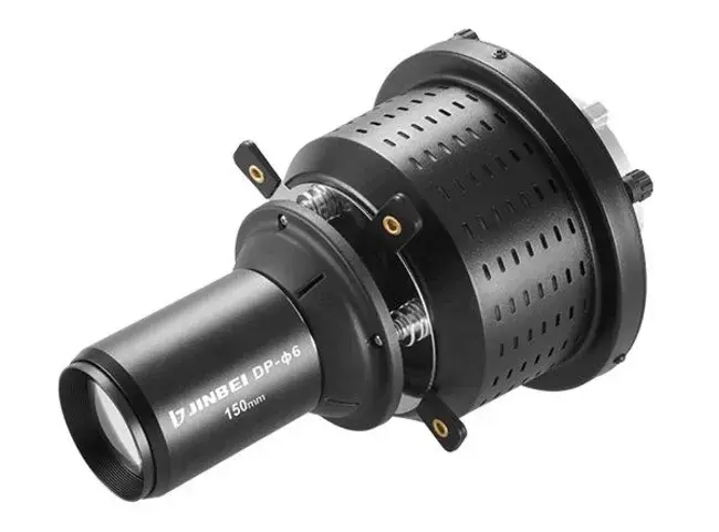 JINBEI  DP-Ø6 Focus Optik Snoot 150mm Lens ve Renkli Jellerle