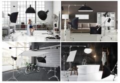 JINBEI M-6  2-in-1 Profesyonel Fonksiyonel Krom  Işık Standı