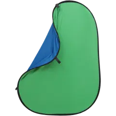JINBEI 1.5 * 2m Chromakey Yeşil / Mavi 2'in1 Kumaş Katlanabilir Arka Plan