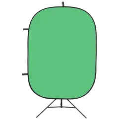 JINBEI 1.5 * 2m Chromakey Yeşil / Mavi 2'in1 Kumaş Katlanabilir Arka Plan