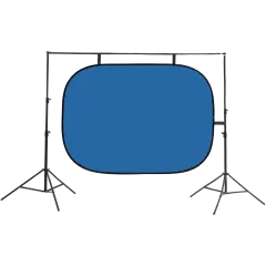 JINBEI 1.5 * 2m Chromakey Yeşil / Mavi 2'in1 Kumaş Katlanabilir Arka Plan