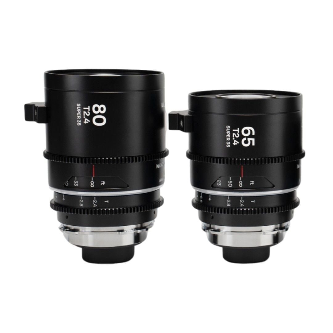 Laowa Nanomorph S35 Prime 2-Lens Bundle (65,80mm) Silver - Arri Pl/Canon Ef
