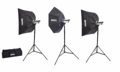 Hensel Certo 400W 3'lü Paraflaş Set