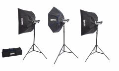 Hensel Certo 400W 3'lü Paraflaş Set