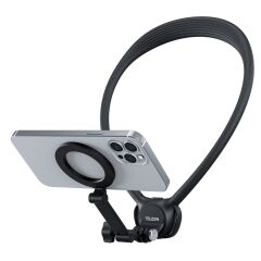 TELESIN 2in1 Magnetic Neck Mount Siyah (P2-HNB-02)
