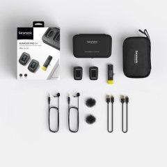 Saramonic Blink500 PRO B4 (TX+TX+RXDİ) İOS Cihazları için Kablosuz Yaka Mikrofonu Sistemi