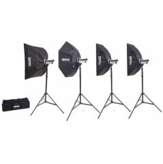 Hensel Certo 400w 4'lü Paraflaş Set