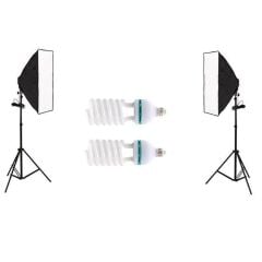 Fancier 160 Watt 2'li Sürekli Işık Softbok Seti