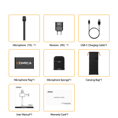 COMICA Revo S Kablosuz EL Mikrofonu USB-C Girişli Telefonlar için