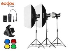Godox SK400II 3'lü Stüdyo Paraflaş Seti
