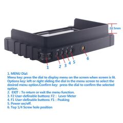 Sanger A7S Full HD 7'' IPS Kamera Monitör + F570 Batarya + Şarj Kit