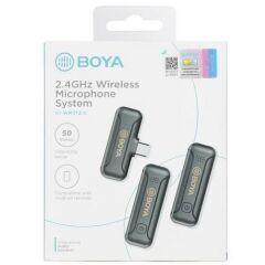 Boya BY-WM3T2-U2 İkili Kablosuz Yaka Mikrofonu - Type-C
