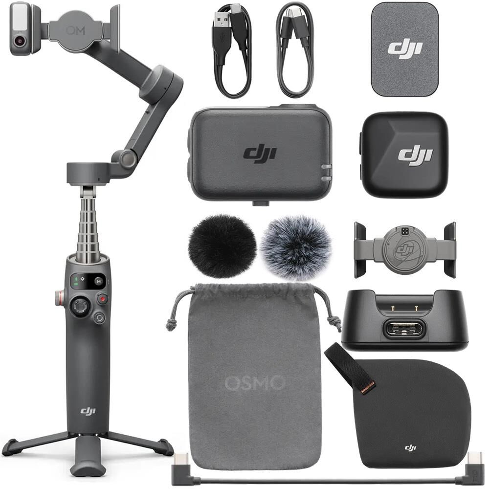 DJI Osmo Mobile 7P Vlog Combo (DJI Mic Mini Transmitter Infinity Black)