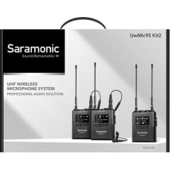 Saramonic UwMic9S Kit 2 (RX+TX+TX) Kablosuz Yaka Mikrofonu
