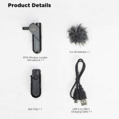 Saramonic BTW Bluetooth Kablosuz Yaka Mikrofonu
