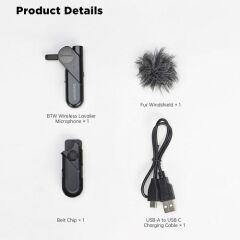 Saramonic BTW Bluetooth Kablosuz Yaka Mikrofonu