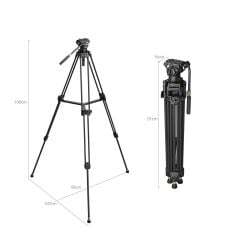 SmallRig AD-80S 5111 Profesyonel Video  Tipi Tripod Kiti