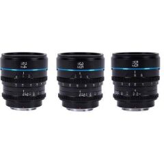 Sirui Night Walker T1.2 S35 Fujifilm X Mount Cine Prime 3'lü Lens Kit