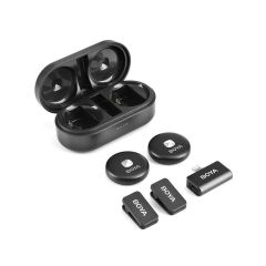 BOYA Omic-D Wireless İkili Yaka Mikrofonu Lightning (Siyah)