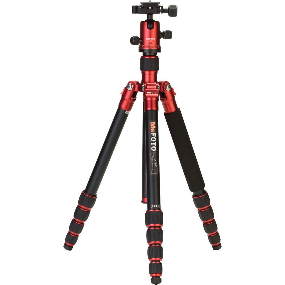Mefoto A-1350Q1 Mag.Alum.Colorful Travel Angel Tripod Kırmızı