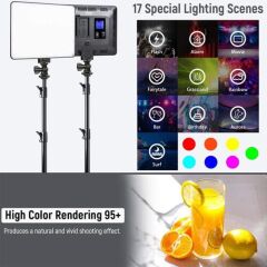 Viltrox Weeylite Sprite 20 RGB Led Panel (2'li Kit)