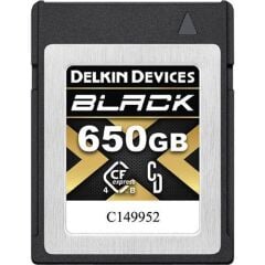 Delkin Black CF Express Type B 650GB 4.0 Hafıza Kartı (Okuma:3530 - Yazma:3250)
