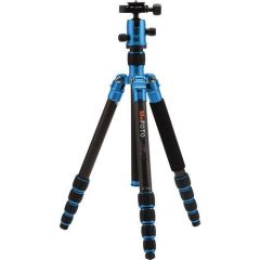 MeFOTO C1350Q1 Carbon Fiber Travel Angel Tripod Mavi