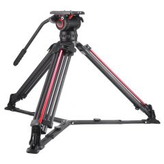 Miliboo M15DL Hidrolik Kafalı Profesyonel Alüminyum Tripod