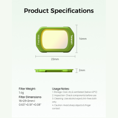 Osmo Pocket 4 FreshMint Filtresi