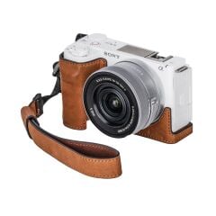 SmallRig 4889 Sony ZV-E10 II için Deri Kılıf Seti (Kahverengi)