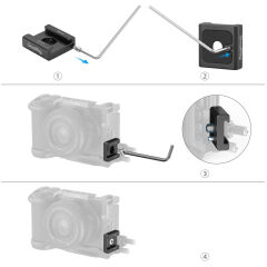 SmallRig 5033  Metal Ayak Montaj Desteği (4 adet)