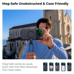 K&F Concept iPhone 17 Pro ve Pro Max için CPL Filtre Black
