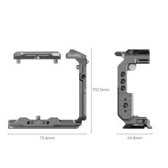 SmallRig 4772 Sony FX3 / FX3A / FX30 için  ''HawkLock'' Hızlı Çıkarma Yarım Kafesi