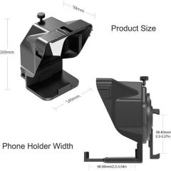 Ulanzi PT-15 Akıllı Telefonlar ve DSLR için Taşınabilir Kumandalı Teleprompter