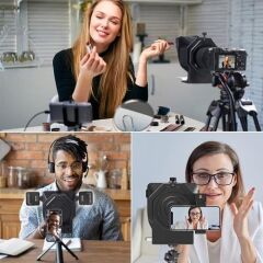 Ulanzi PT-15 Akıllı Telefonlar ve DSLR için Taşınabilir Kumandalı Teleprompter