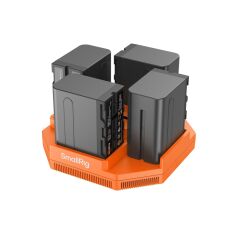 SmallRig 4837 NP-F F970 Serisi 4 Kanallı Kamera Pil Şarj Cihazı