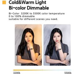 VIJIM VL108 Kompakt Bi-Color LED Işık Paneli